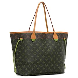 Louis Vuitton-Louis Vuitton Brown Monogram Neverfull MM-Brown