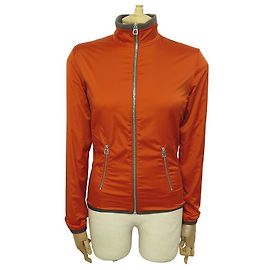 Hermès NEW HERMES JACKET POLAR WARM-UP FLEECE H800165E 36 S ORANGE NEW COAT Orange