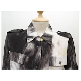 Céline-VINTAGE CELINE SHIRT DRESS 44 XL 116203503 SILK BLACK WHITE SILK DRESS-Multiple colors