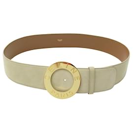 Celine - Small Thin Dog Collar in Triomphe Canvas and Calfskin Leather - Beige / Brown / Black - for Women