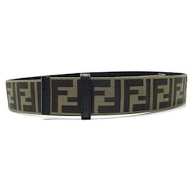 Fendi Reversible Leather And Coated Cotton Belt in White for Men