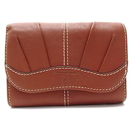 Lancel-NEUF PORTEFEUILLE LANCEL PORTE MONNAIE EN CUIR MARRON NEW BROWN LEATHER WALLET-Marron