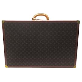 Sac de voyage Louis Vuitton Cruiser 45 en toile damier enduite ébène et  cuir marron