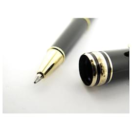Montblanc-MONTBLANC PENNA A SFERA MEISTERSTUCK CLASSIC MB132457 PENNA ROLLER DORE-Nero