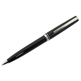 Montblanc-BOLÍGRAFO NUEVA GENERACIÓN MONTBLANC BOLÍGRAFO DE ACERO PALADIAN DE RESINA NEGRA-Negro