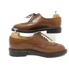 JM Weston-JM WESTON SHOES 598 DERBY HALF HUNTING 8D 42 BROWN LEATHER SHOES-Brown