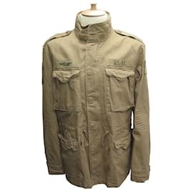 Ralph Lauren-NEW RALPH LAUREN ICONIC POLO JACKET L 54 SAHARAN JACKET-Beige
