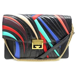 Givenchy-GIVENCHY GV HANDBAG3 MEDIUM MULTICOLOR LEATHER CROSSBODY HAND BAG PURSE-Multiple colors