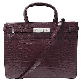 NOVA BOLSA DE MÃO CROSSBODY DE COMPRAS SAINT LAURENT MANHATTAN Bordeaux