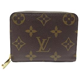 Louis Vuitton Zippy Wallet Vertical Round Purse M81636 Purple Monogram Japan