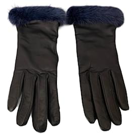 Autre Marque-Gloves-Navy blue