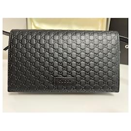 Gucci-MICROGUCCISSIMA 466507-Negro