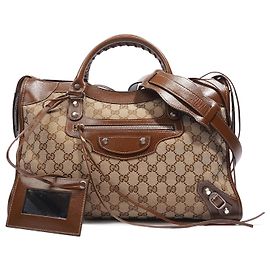 Gucci X Balenciaga Hacker Project GG Neo Classic Bag Brown Medium Brown