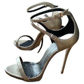 Giuseppe Zanotti Metallic Leather Sandals Metallic