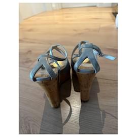 Christian Dior-Sandals-Metallic