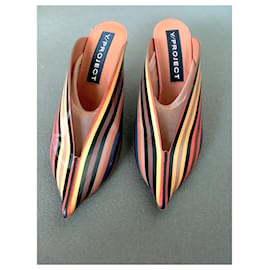 Louis Vuitton, Shoes, Louis Vuitton Lambskin Embossed Revival Flat Mule  Barbie Pink Color Sz 4