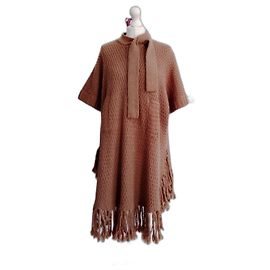Autre Marque Cape Poncho Manoush Camel Caramel Camel