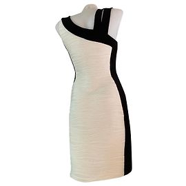 Robe de cocktail ou de mariage Joseph Ribkoff Eggshell Viscose Blanc cassé