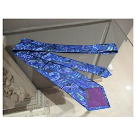Etro-Corbata de seda Etro-Azul