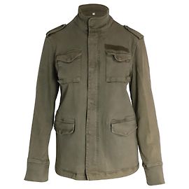 Chaqueta militar Anine Bing de algodón verde Verde
