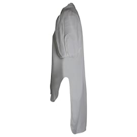 Khaite-Camisa Khaite con mangas abullonadas en acetato blanco-Blanco
