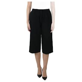 Comme Des Garcons-Black wide-leg shorts - size XS-Black