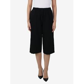 Comme Des Garcons-Black wide-leg shorts - size XS-Black