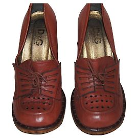Escarpins compensés en cuir Dolce & Gabbana Autre