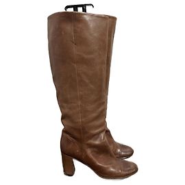 MAISON MARTIN MARGIELA Botas T.eu 38 Couro Marrom