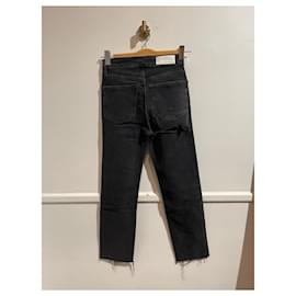Re/Done-RI/FATTO Jeans T.US 25 cotton-Nero