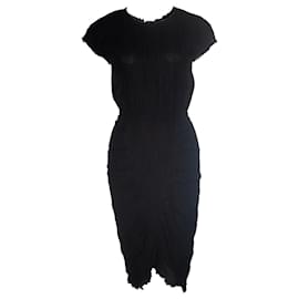 Masscob-Mascob, vestido de linho preto-Preto