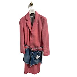 Loewe-LOEWE  Coats T.IT 46 WOOL-Pink