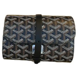 Custodia per orologio da viaggio foderata GOYARD Nero