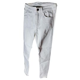 SéZane Jeans 003 Cinza Algodão Cinza