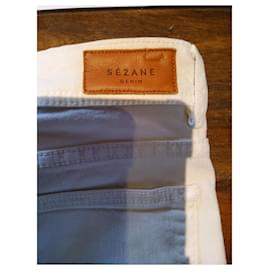 SéZane-Un pantalon, leggings-Blanc