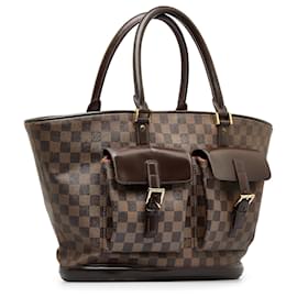 Louis Vuitton-Louis Vuitton Brown Damier Ebene Manosque GM-Brown