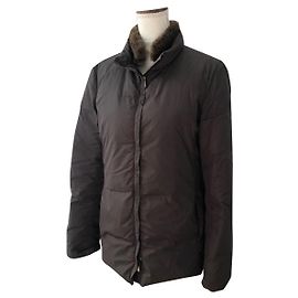 Veste Max Mara Marron Foncé Polyester Marron foncé