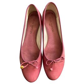 Louis Vuitton Bailarinas de charol rosa Rosa