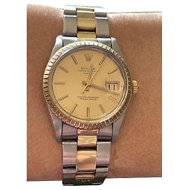 Rolex Oyster Perpetual Date Oro e Acciaio D'oro Gold hardware