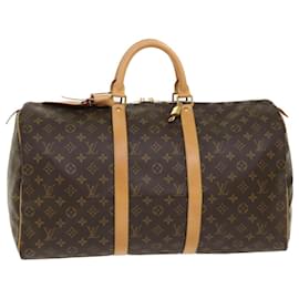 Louis Vuitton-Louis Vuitton Monogram Keepall 45 Boston Bag M41428 LV Auth 47737-Monogram