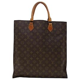 Louis Vuitton-LOUIS VUITTON Monogram Sac Plat Hand Bag M51140 LV Auth 44437-Monogram