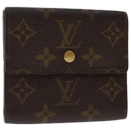 Louis Vuitton-LOUIS VUITTON Monogram Porte Monnaie Bier Cartes Crdit Wallet M61652 Auth yk7784-Monograma