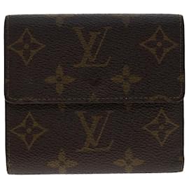Louis Vuitton-Carteira LOUIS VUITTON Monogram Porte Monnaie Bier Cartes Crdit M61652 Auth yk7784-Monograma