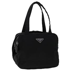 Prada-PRADA Hand Bag Nylon Black Auth bs6796-Black