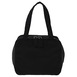 Prada-PRADA Hand Bag Nylon Black Auth bs6796-Black