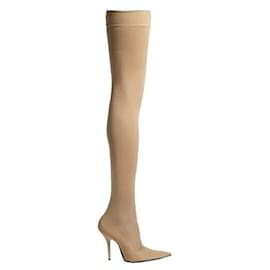 Balenciaga-BALENCIAGA  Ankle boots T.EU 37 cloth-Beige