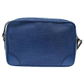 Louis Vuitton-LOUIS VUITTON Epi Trocadero 27 Shoulder Bag Blue M52315 LV Auth 48740-Blue