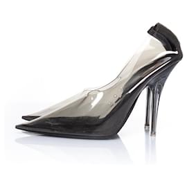 Autre Marque-Yeezy, temporada 7 zapatos de tacón de plexiglás en negro-Negro
