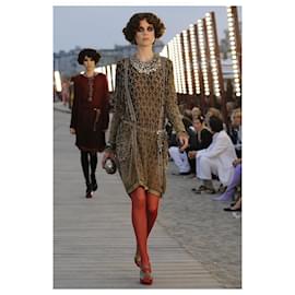 Chanel-Paris / Venedig-Laufstegkleid-Mehrfarben