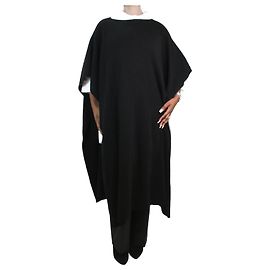 Rick Owens Schwarzer Strickumhang – Einheitsgröße Schwarz